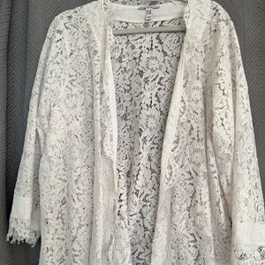 White Lace cardigan.